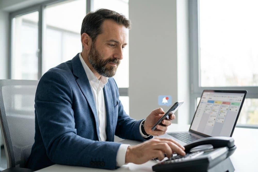 Commerciale riceve sullo smartphone un nuovo lead da Facebook Lead Ads importato in automatico nel CRM